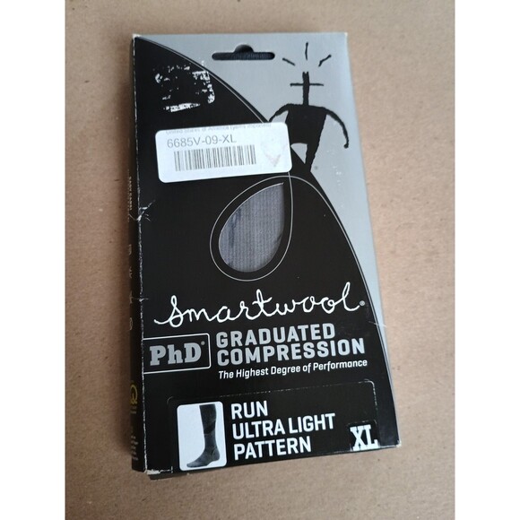 Smartwool Men's PhD Run Graduated Compression Ultra Light Socks Size xl - Picture 1 of 4